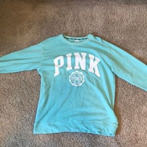 pink long sleeve sweater